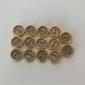 Golden Fiber Art Buttons Sew Craft Projects